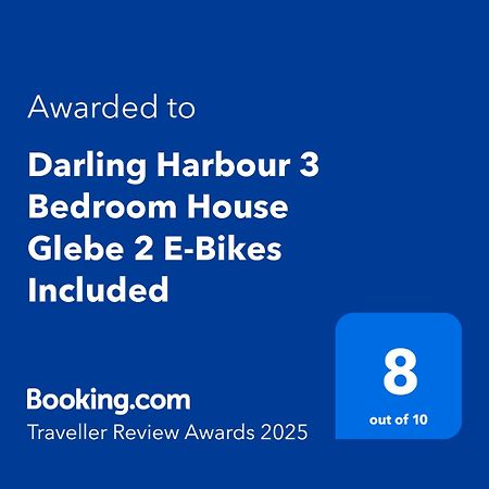 Darling Harbour 3 Bedroom House Glebe 2 E-Bikes Included Sydney Exteriér fotografie